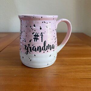 #1 Grandma Mug, Best Grandma Coffee Mug, Pink Ceramic Mugs, Grandma Gifts
